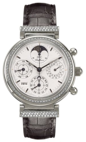 IWC Schaffhausen Da Vinci Perpetual White Gold / Diamond / White / English