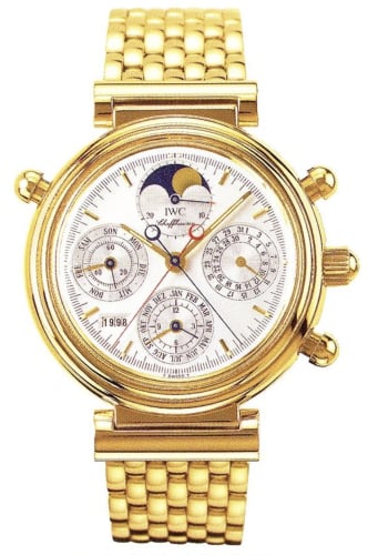 IWC Schaffhausen Da Vinci Perpetual Rattrapante Yellow Gold / Silver / German / Bracelet