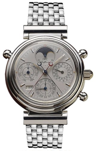 IWC Schaffhausen Da Vinci Perpetual Rattrapante Platinum / Silver / French / Bracelet