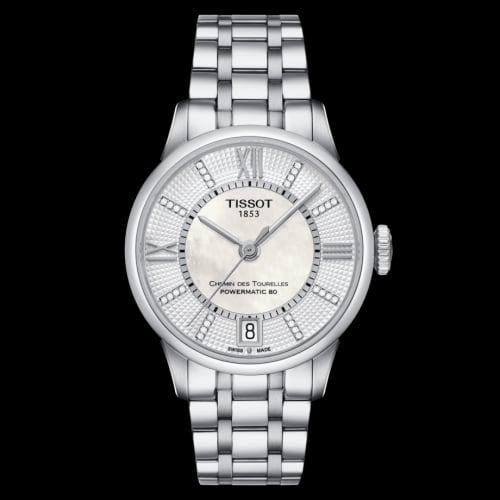 Tissot Chemin Des Tourelles Powermatic 80 32 Stainless Steel / MOP / Bracelet