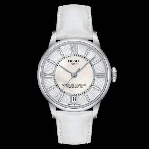 Tissot Chemin Des Tourelles Powermatic 80 32 Stainless Steel / MOP / Strap