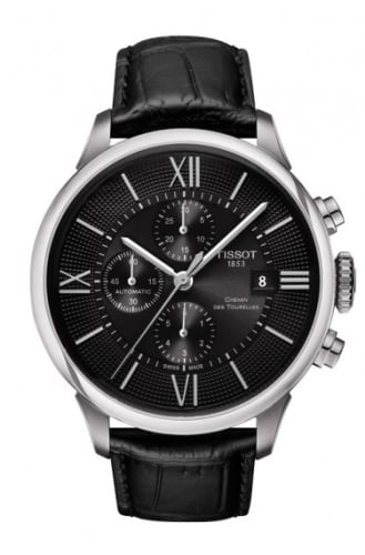Tissot Chemin des Tourelles Automatic Chronograph Stainless Steel / Black