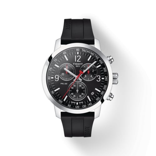 Tissot PRC 200 Quartz Chronograph Stainless Steel / Black