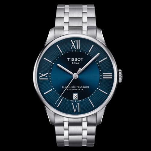 Tissot Chemin Des Tourelles Powermatic 80 42 Stainless Steel / Blue / Bracelet