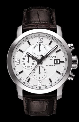 Tissot PRC 200 Automatic Chronograph Silver Leather