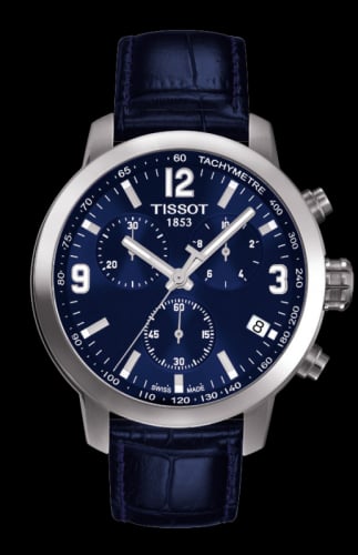 Tissot PRC 200 Quartz Chronograph Blue Leather