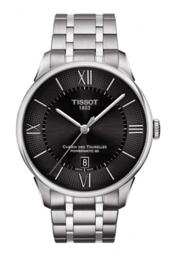 Tissot Chemin des Tourelles Powermatic 80 Stainless Steel / Black / Bracelet