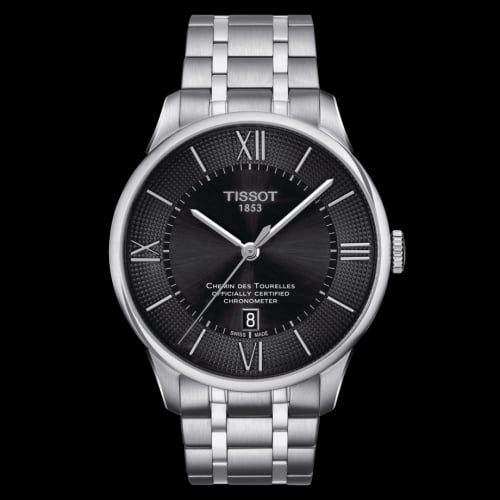 Tissot Chemin Des Tourelles Powermatic 80 COSC 42 Stainless Steel / Black / Bracelet