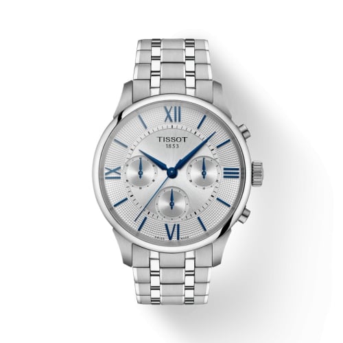 Tissot Chemin Des Tourelles Chronograph Automatic Stainless Steel / Silver / Bracelet