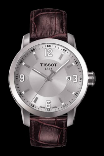 Tissot PRC 200 Quartz Silver Leather
