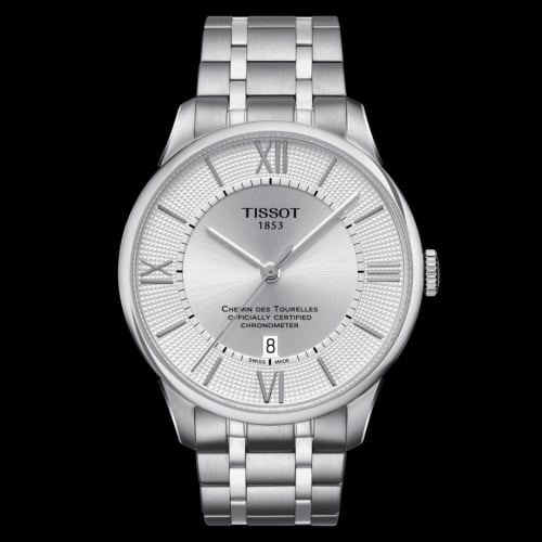 Tissot Chemin Des Tourelles Powermatic 80 COSC 42 Stainless Steel / Silver / Bracelet