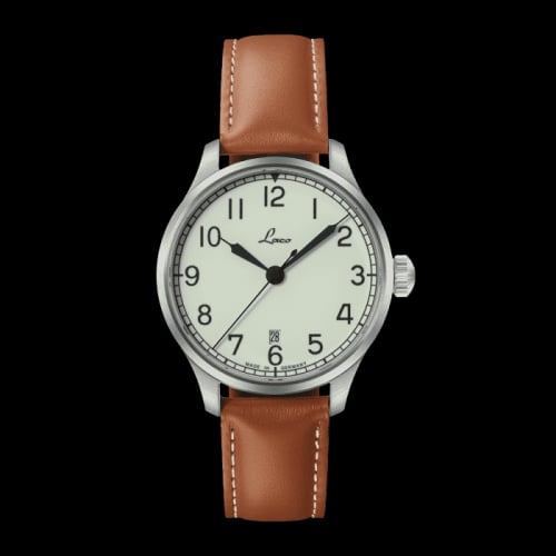 Laco Navy Watch Valencia / Stainless Steel / White