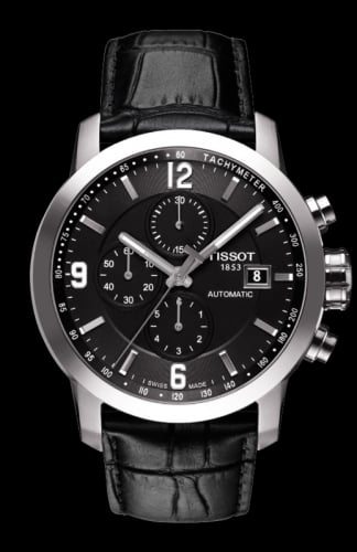Tissot PRC 200 Automatic Chronograph Black Leather