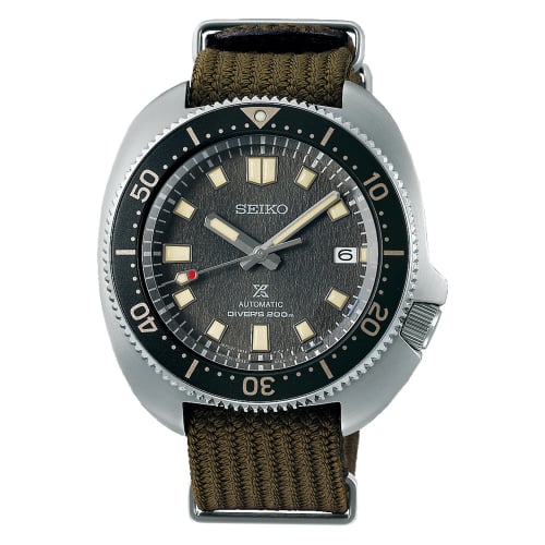 Seiko Prospex Diver 1970 Stainless Steel / Grey - Brown / NATO