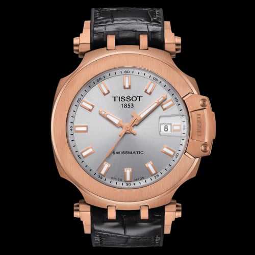 Tissot T-Race Swissmatic 45 Rose Gold PVD / Silver