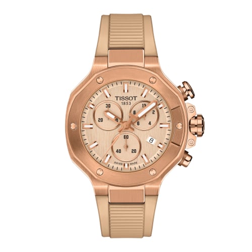 Tissot T-Race Chronograph 38 Carnation Gold / Nude