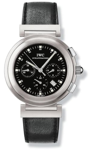 IWC Schaffhausen Da Vinci SL Chronograph MecaQuartz Stainless Steel Brushed / Black / Nappa