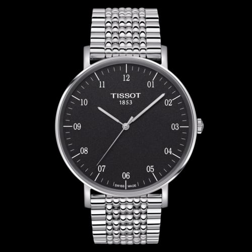 Tissot Everytime Large Stainless Steel / Black / Bracelet