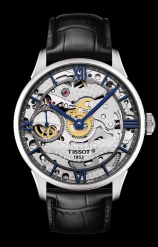 Tissot Chemin des Tourelles 42 Stainless Steel / Skeleton / Strap