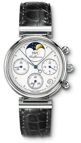 IWC Schaffhausen Kleine Da Vinci Stainless Steel / White / Black Croco