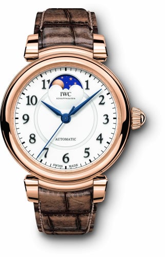 IWC Schaffhausen Da Vinci 36 Moonphase Red Gold / Silver
