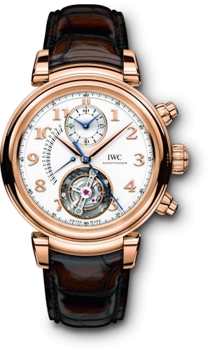 IWC Schaffhausen Da Vinci Tourbillon Rétrograde Chronograph Red Gold / Silver