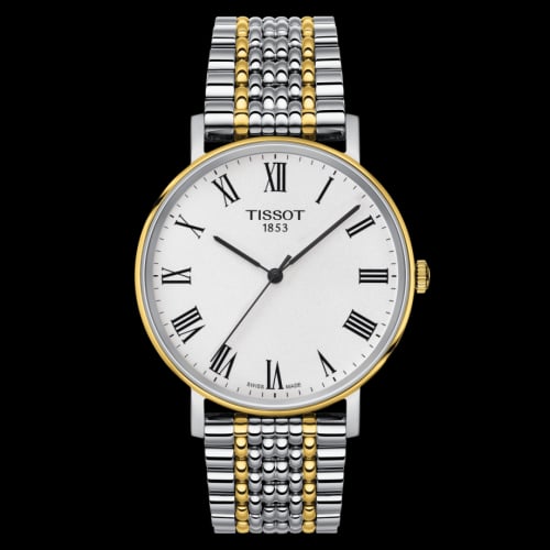 Tissot Everytime Medium Stainless Steel / Yellow Gold PVD / Silver / Strap