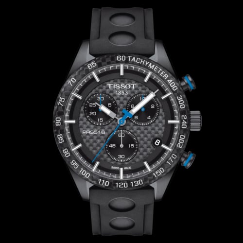 Tissot PRS 516 Chronograph Quartz PVD / Carbon / Strap