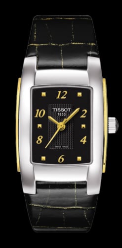 Tissot T-10 Stainless Steel / Yellow Gold / Black