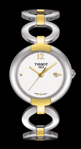 Tissot Pinky Stainless Steel / PVD Gold / White / Bracelet