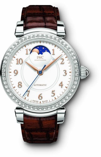 IWC Schaffhausen Da Vinci 36 Moonphase Stainless Steel / Diamond / Silver