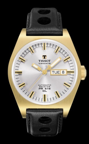 Tissot PRS 516 Automatic 40 PVD Gold / Silver / Strap