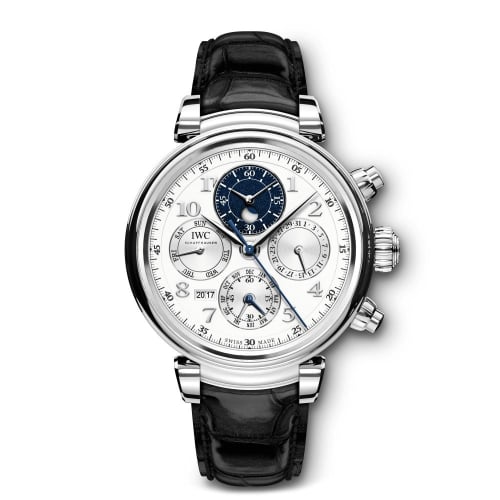 IWC Schaffhausen Da Vinci Perpetual 3921 Platinum / Silver