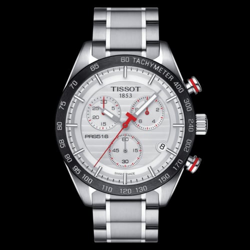 Tissot PRS 516 Chronograph Quartz Stainless Stainless Steel / Silver / Bracelet