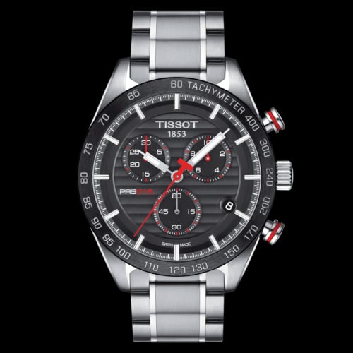 Tissot PRS 516 Chronograph Quartz Stainless Steel / Black / Bracelet