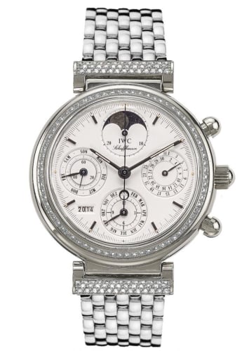 IWC Schaffhausen Da Vinci Perpetual White Gold / Diamond / White / English