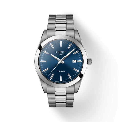Tissot Gentleman Quartz Titanium / Blue / Bracelet