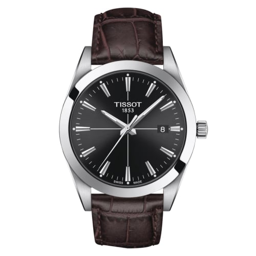 Tissot Gentleman Quartz Stainless Steel / Black / Strap