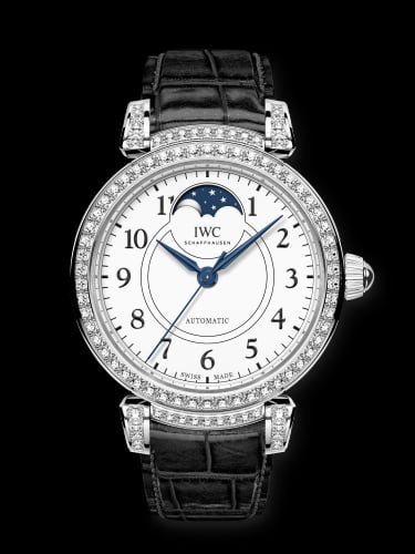 IWC Schaffhausen Da Vinci 36 Moonphase "150 Years" White Gold / Diamond / White