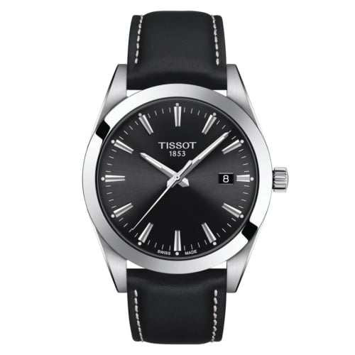 Tissot Gentleman Quartz Stainless Steel / Black / Strap