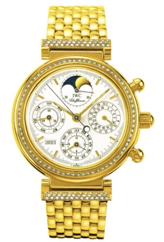 IWC Schaffhausen Da Vinci Perpetual Yellow Gold / Diamond / White / Italian / Bracelet
