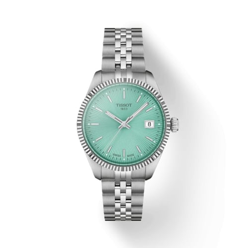 Tissot Ballade 34 Stainless Steel / Mint Green / Bracelet