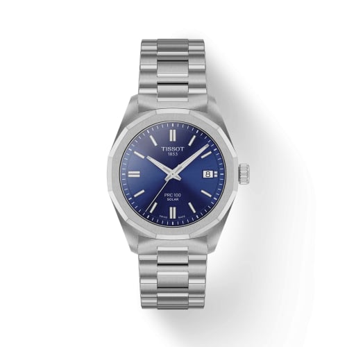 Tissot PRC 100 Solar Quartz 34 Stainless Steel / Blue