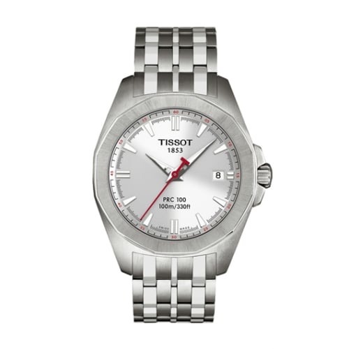 Tissot PRC 100 Quartz 41.3 Stainless Steel / Silver / Bracelet