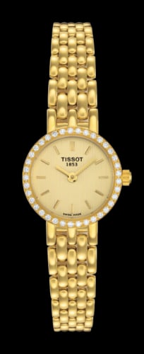 Tissot Caliente Quartz 19.3 Yellow Gold / Diamond / Champagne / Bracelet
