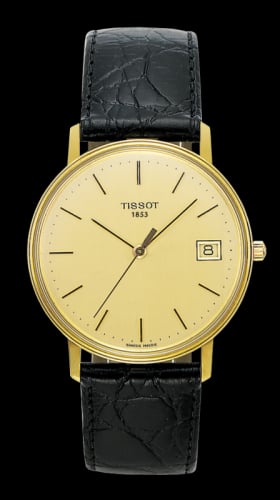 Tissot Goldrun Hesalite Yellow Gold / Champagne