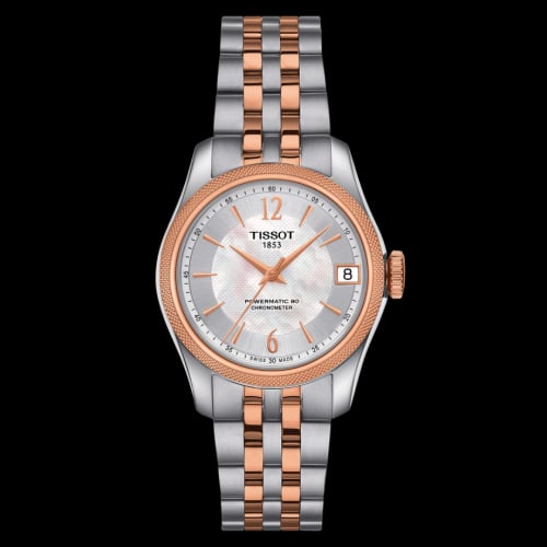 Tissot Ballade Powermatic 80 COSC 32 Stainless Steel / Rose Gold PVD / MOP / Bracelet