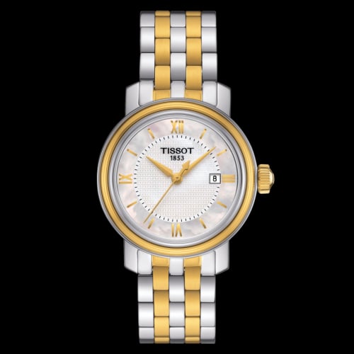 Tissot Bridgeport Lady Stainless Steel - Yellow Gold / MOP / Bracelet
