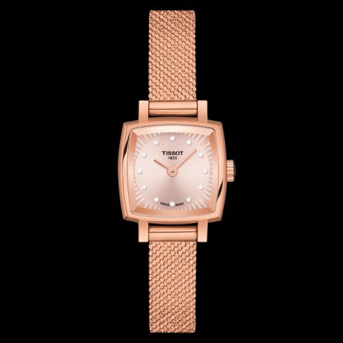 Tissot Lovely Square Rose Gold / Beige / Bracelet