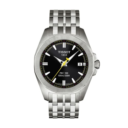 Tissot PRC 100 Quartz 41.3 Stainless Steel / Black / Bracelet